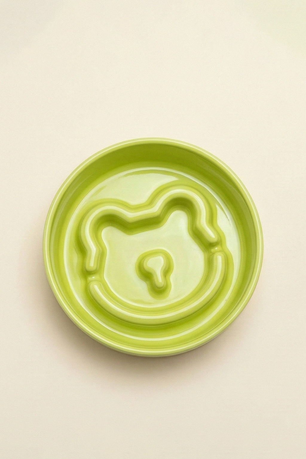 Bear Slow Feeder Ceramic  Pet Bowl
