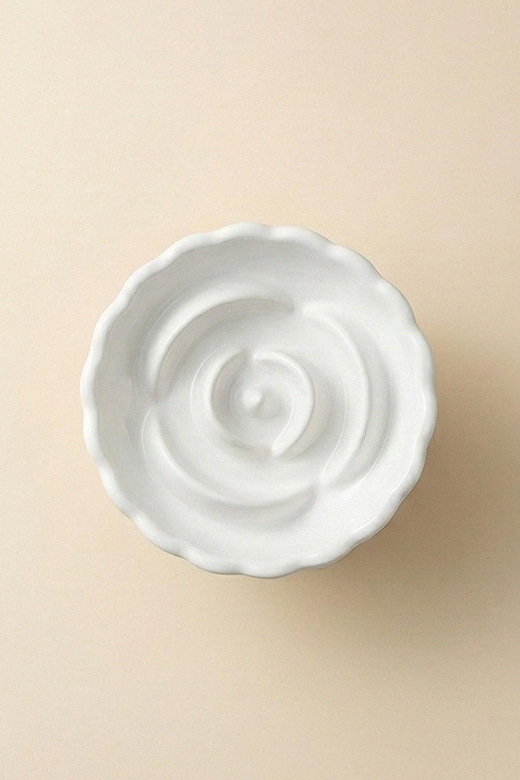 Rose Slow Feeder Ceramic Pet Bowl