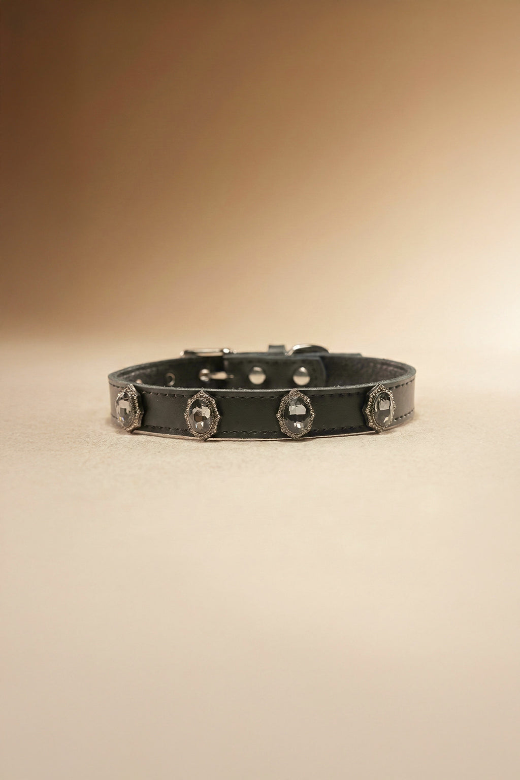ATELIER Signature  Diamond Leather Collar