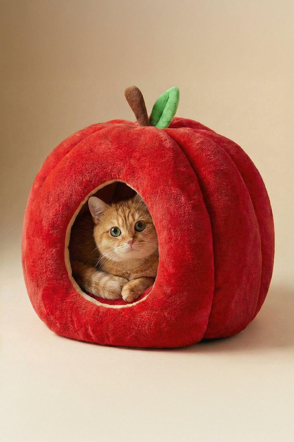 Red Apple Semi-Enclosed Warm Pet House