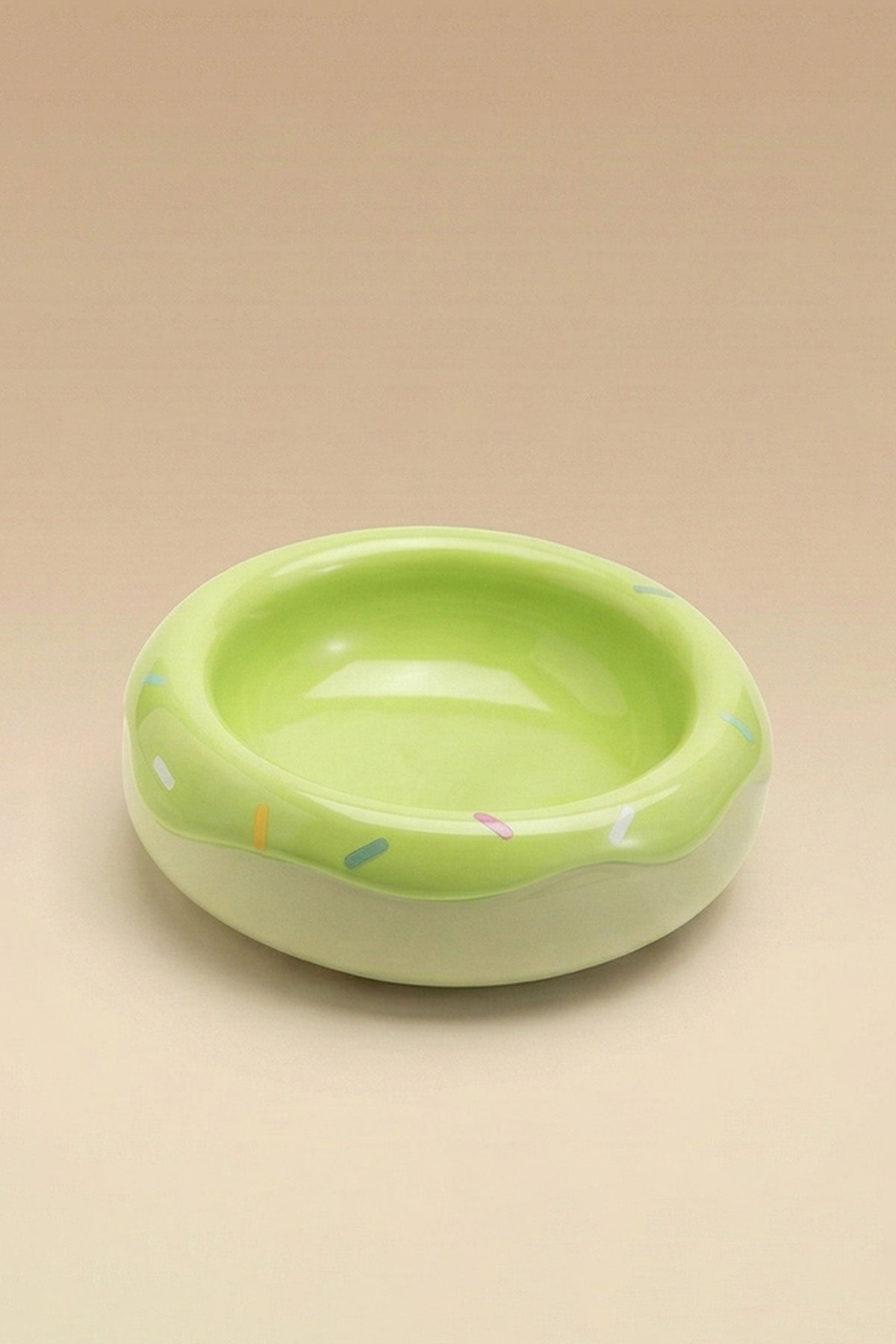 Honey Donut Slow Feeder Ceramic Pet Bowl