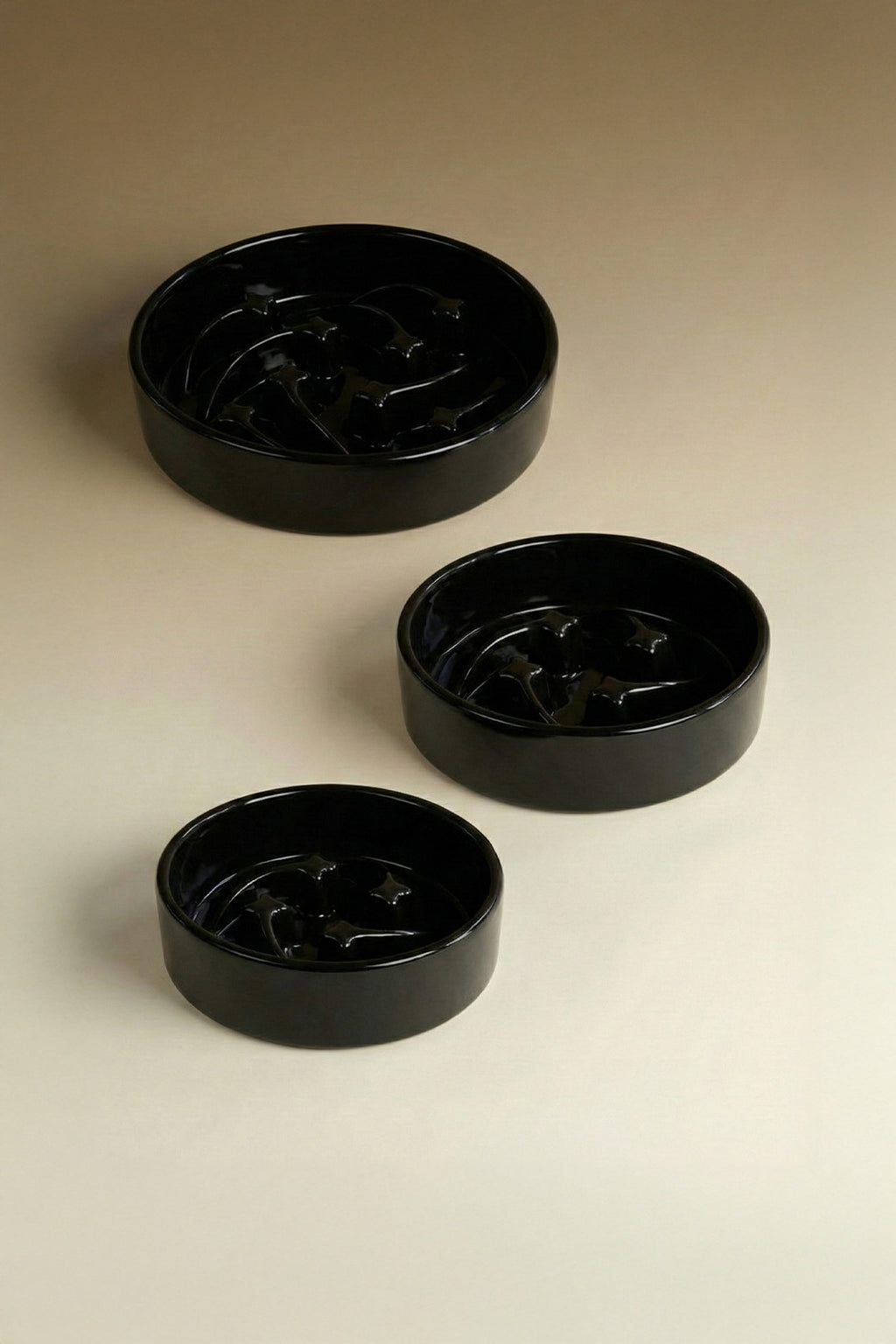 Shooting Star Slow Feeder Ceramic Pet Bowl