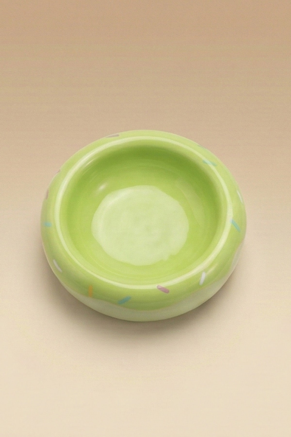 Honey Donut Slow Feeder Ceramic Pet Bowl