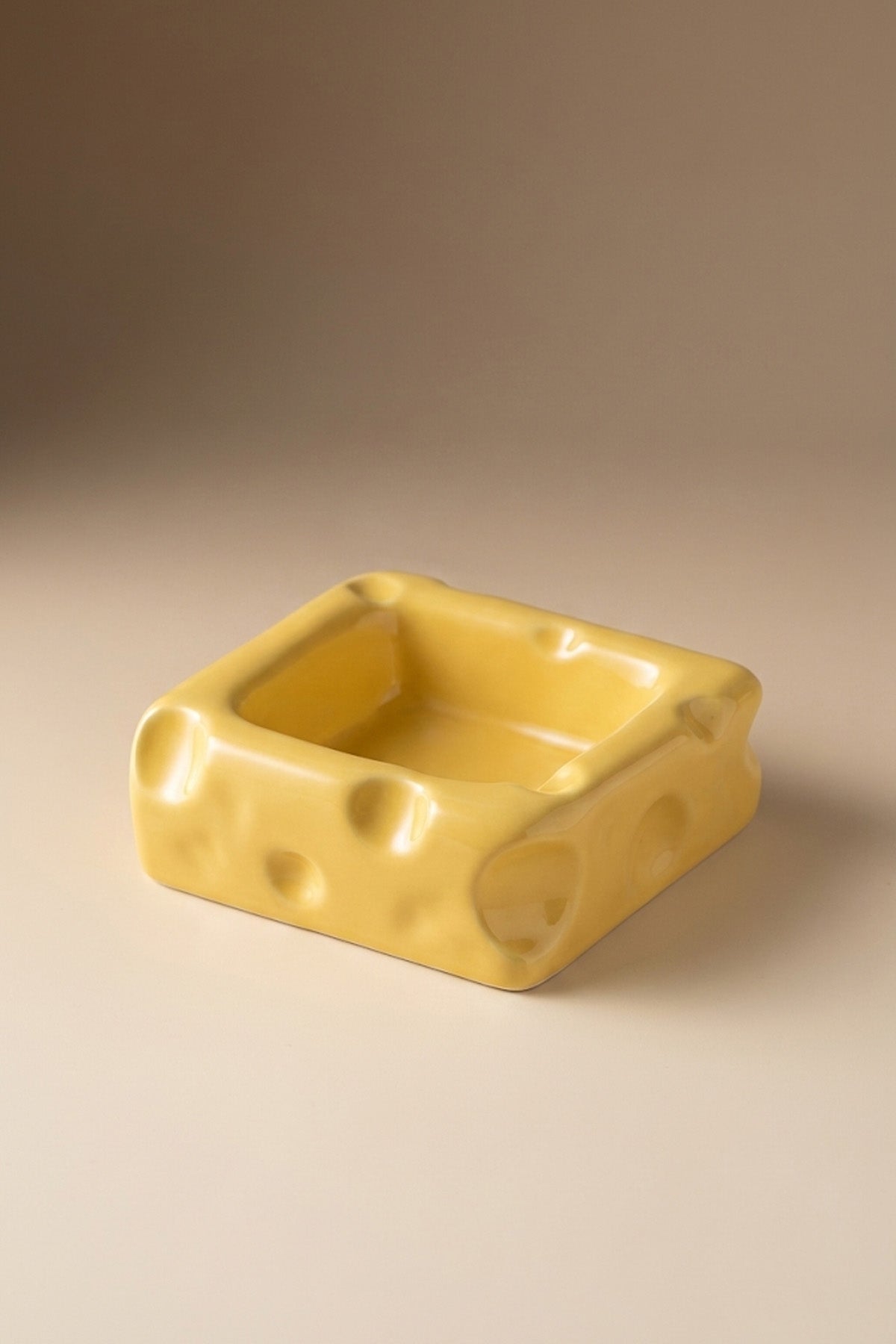 Cheese Slow Feeder Ceramic Pet Bowl