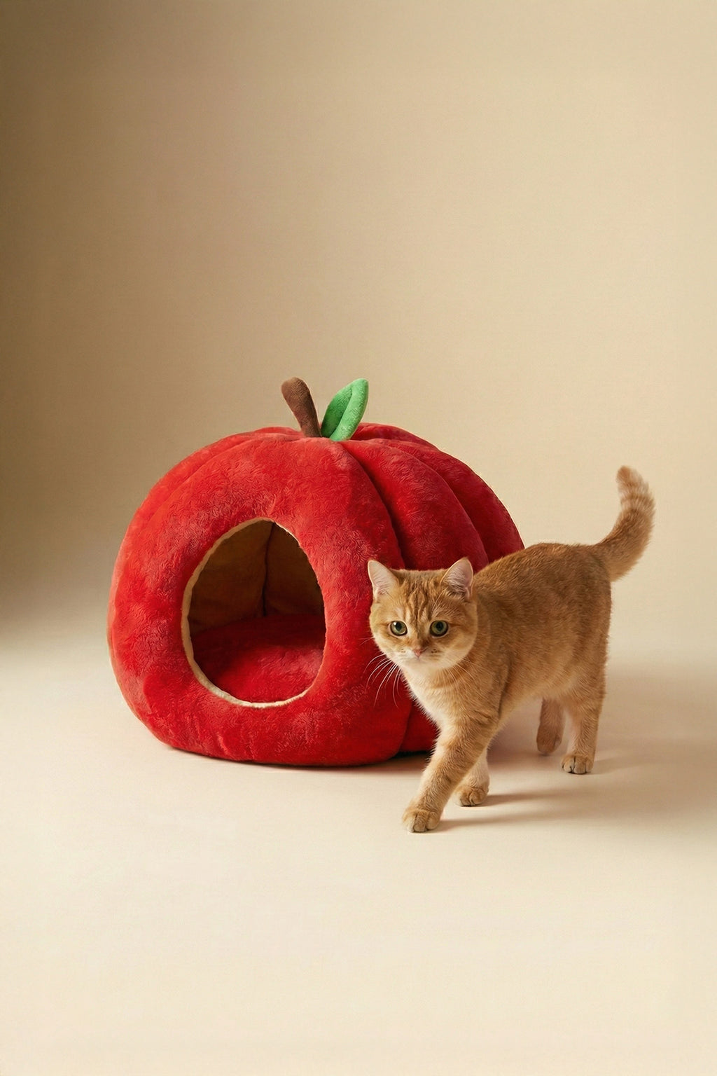 Red Apple Semi-Enclosed Warm Pet House