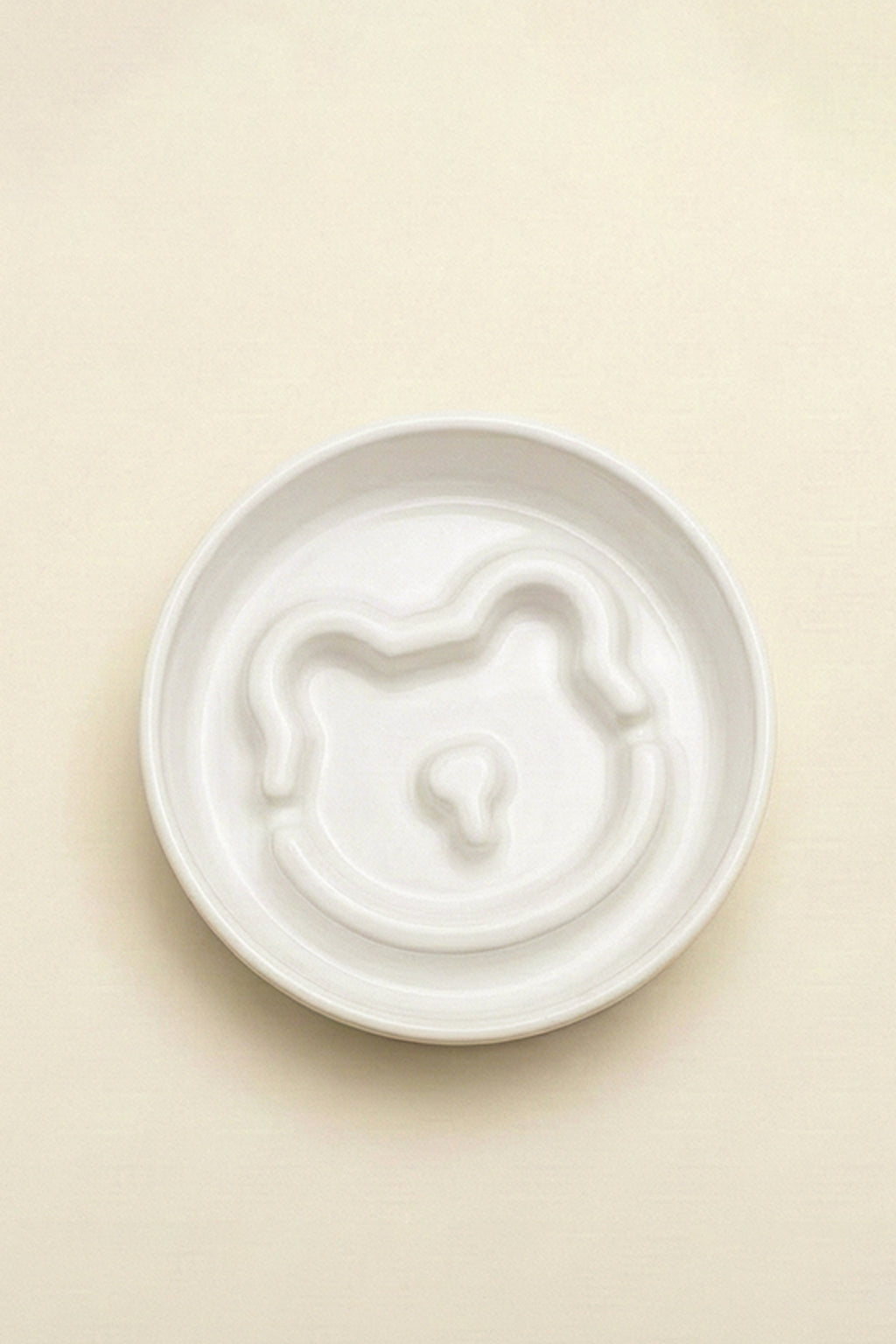 Bear Slow Feeder Ceramic  Pet Bowl