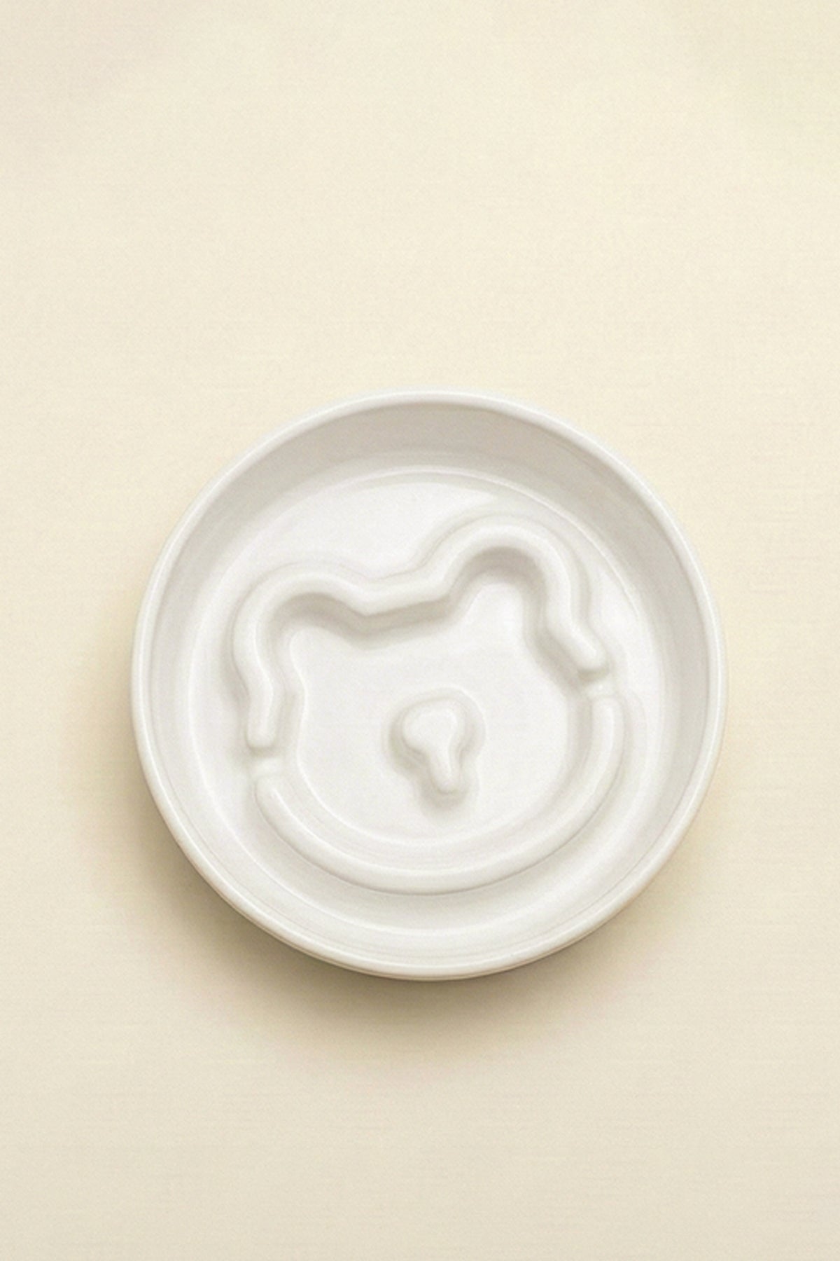 Bear Slow Feeder Ceramic  Pet Bowl