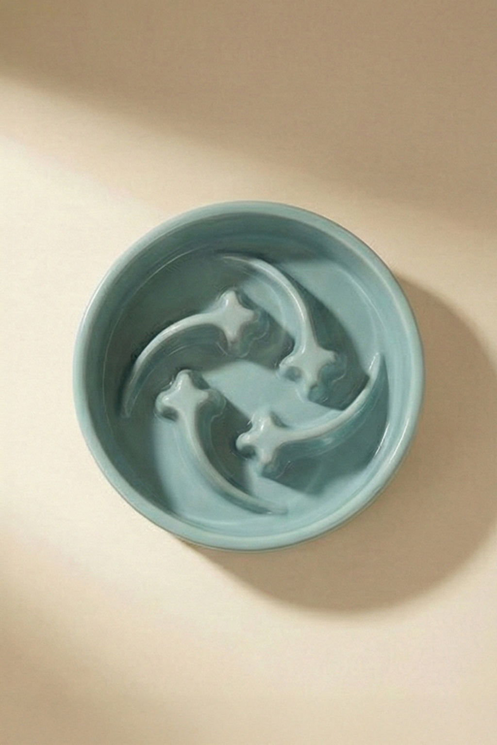 Shooting Star Slow Feeder Ceramic Pet Bowl