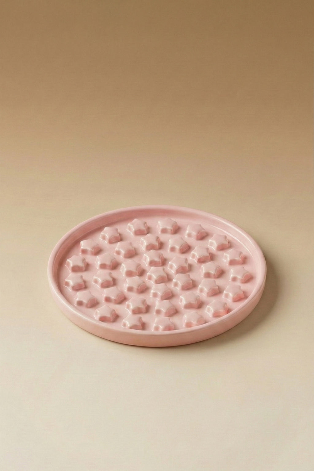 Star Slow Feeder Ceramic Pet Bowl