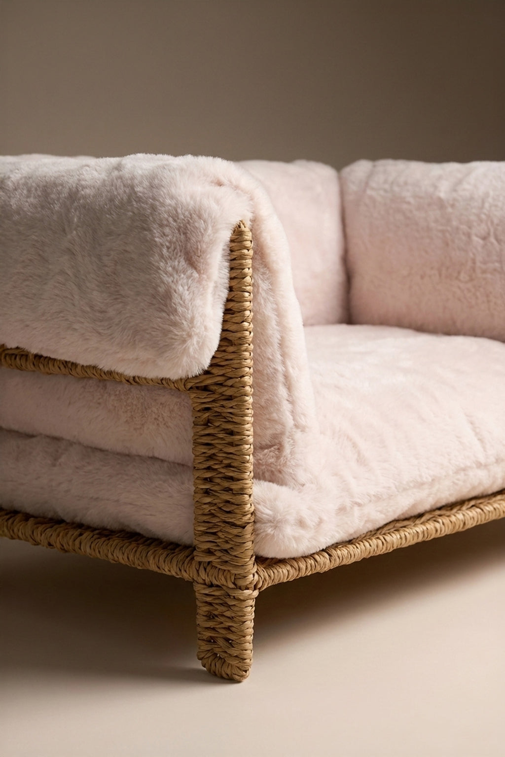 Handcrafted Rattan Pet Sofa