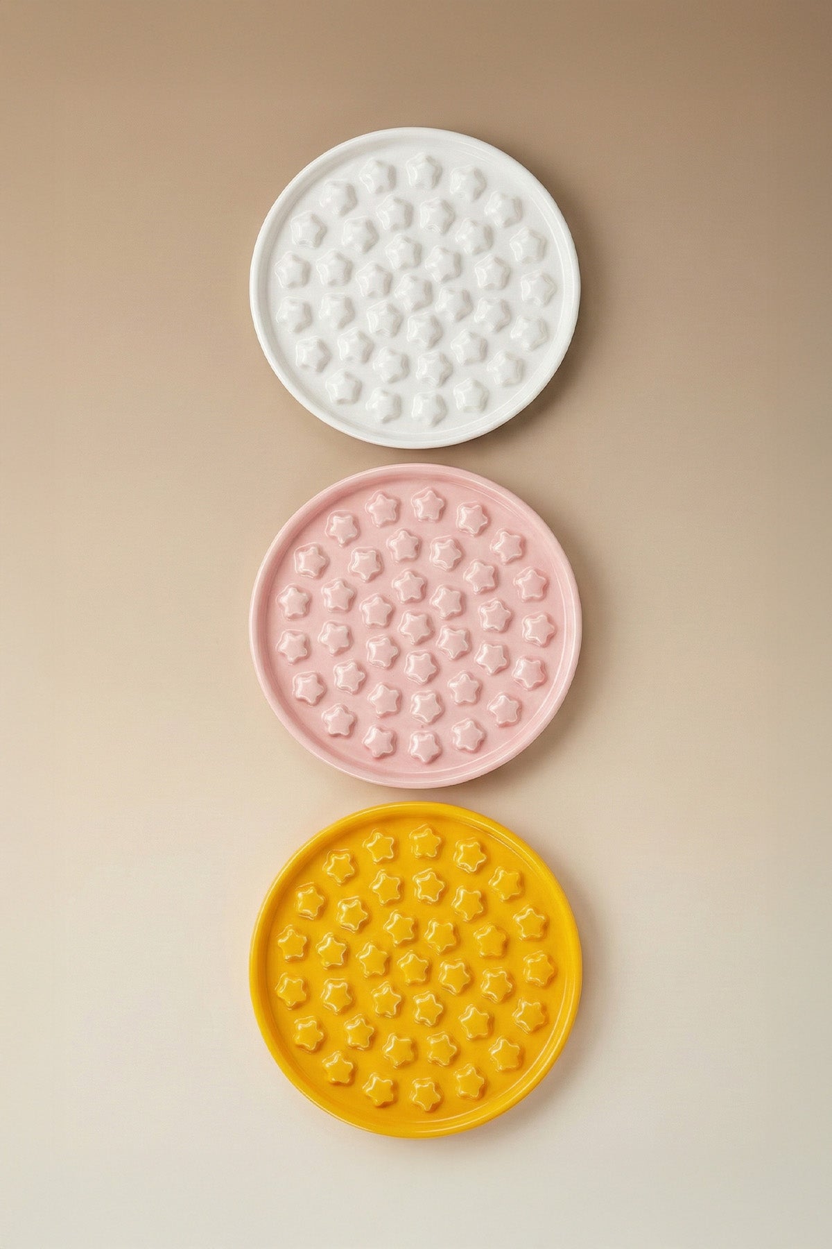 Star Slow Feeder Ceramic Pet Bowl