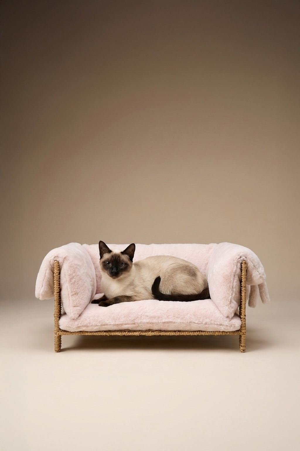 Handcrafted Rattan Pet Sofa