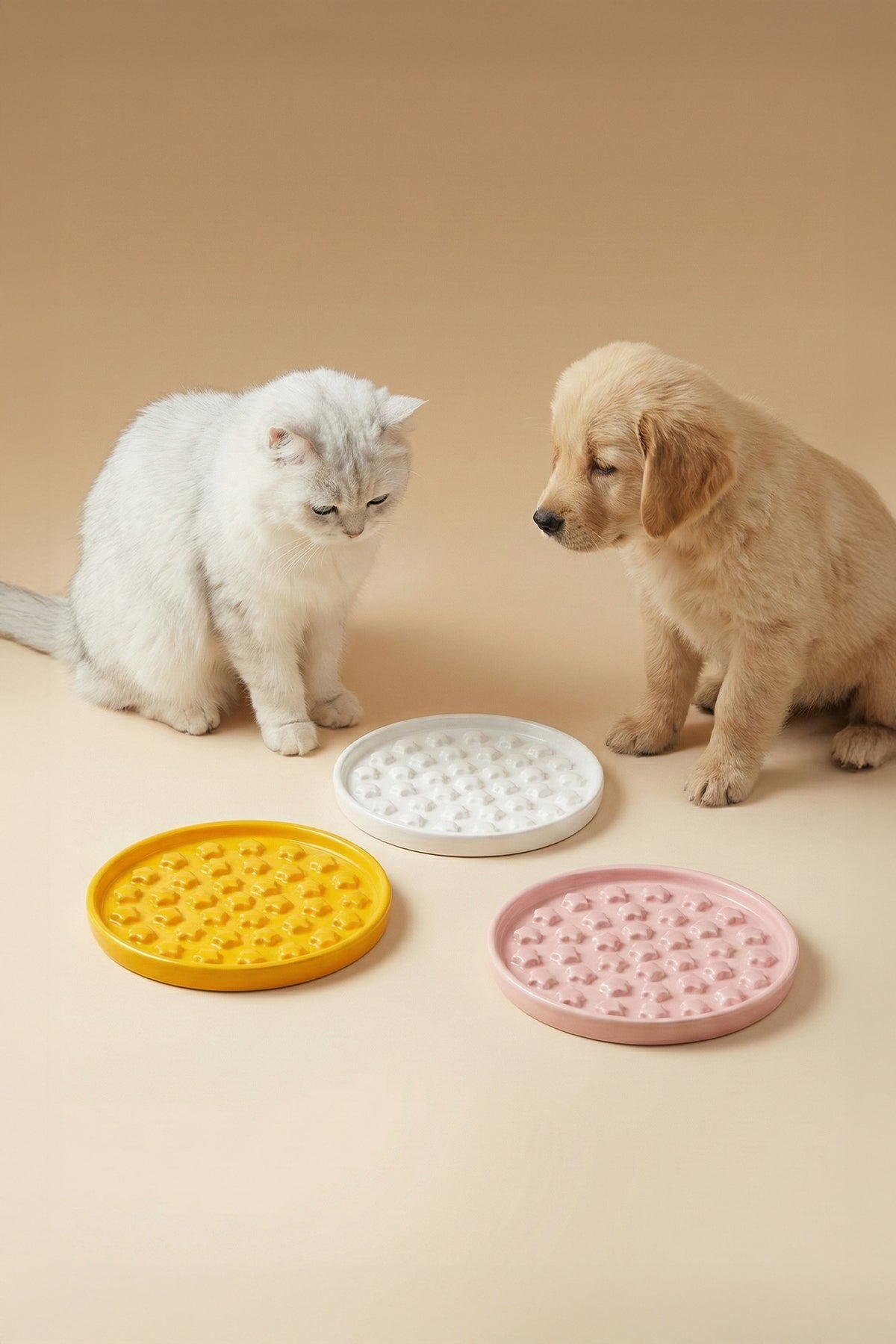 Star Slow Feeder Ceramic Pet Bowl