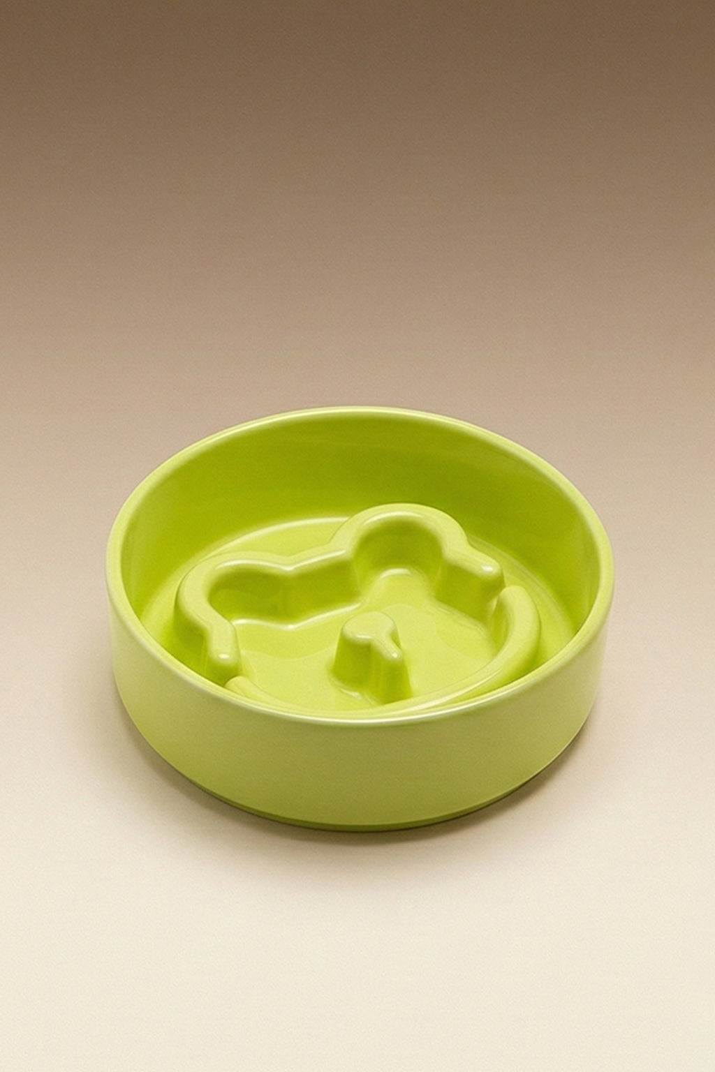 Bear Slow Feeder Ceramic  Pet Bowl