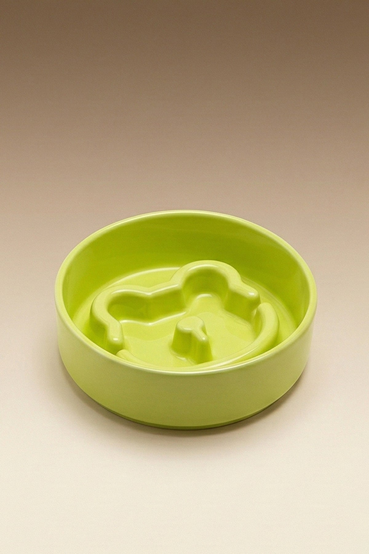 Bear Slow Feeder Ceramic  Pet Bowl
