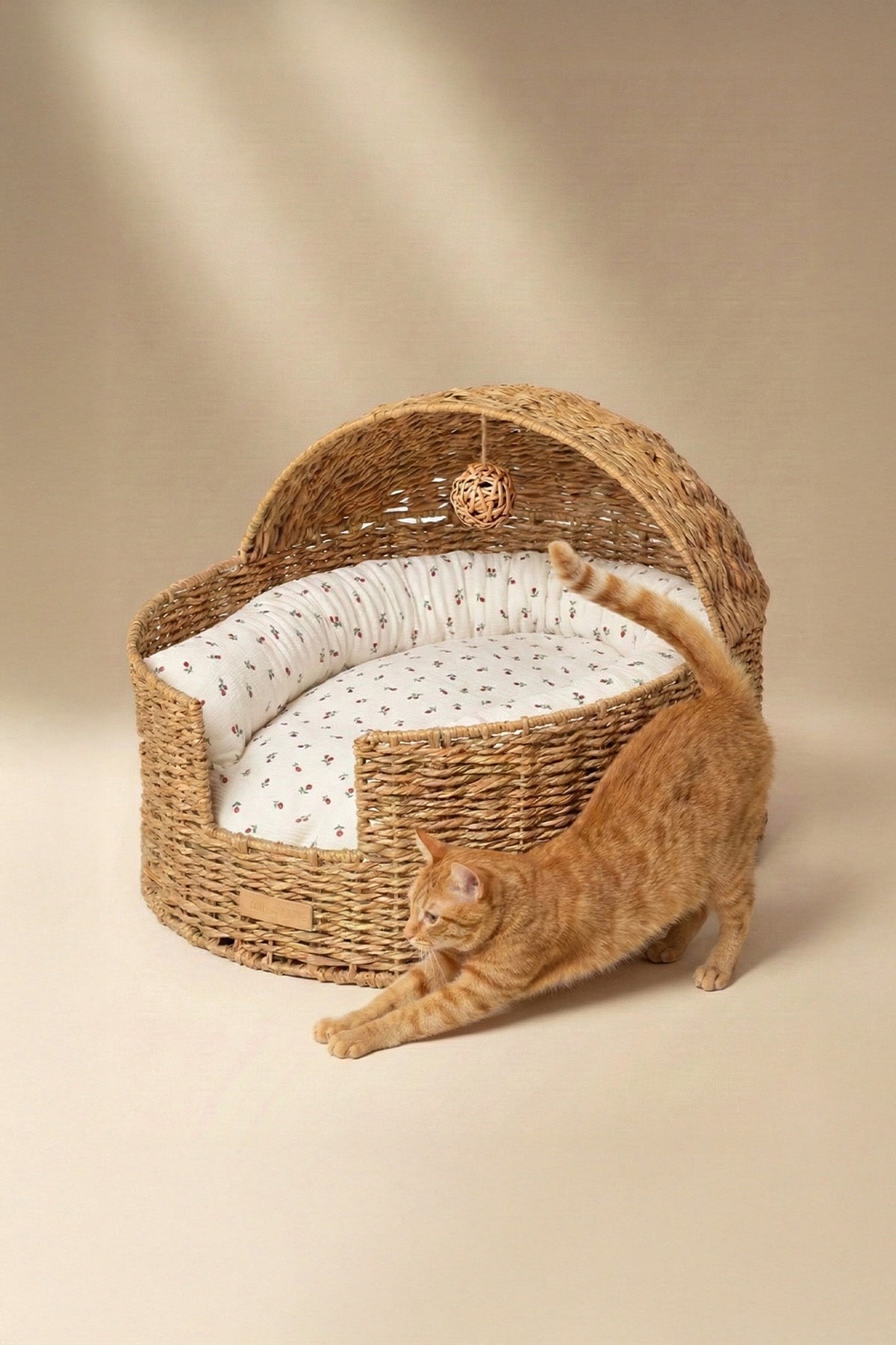 Handcrafted Rattan Pet Bed