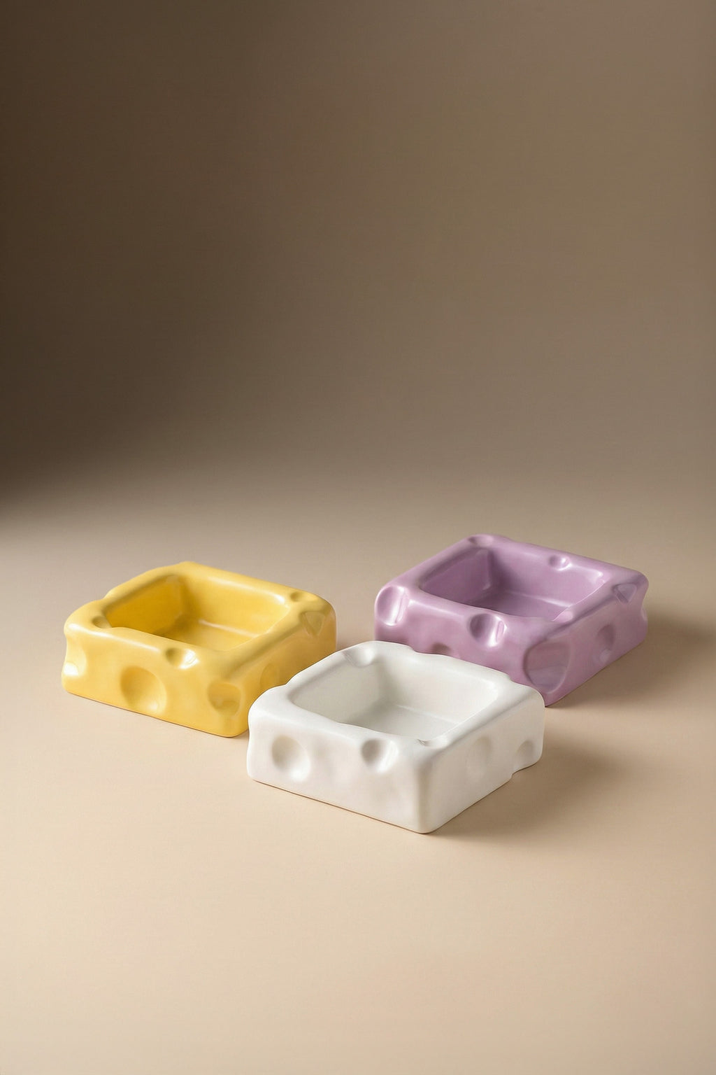 Cheese Slow Feeder Ceramic Pet Bowl