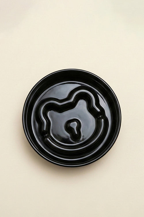 Bear Slow Feeder Ceramic  Pet Bowl