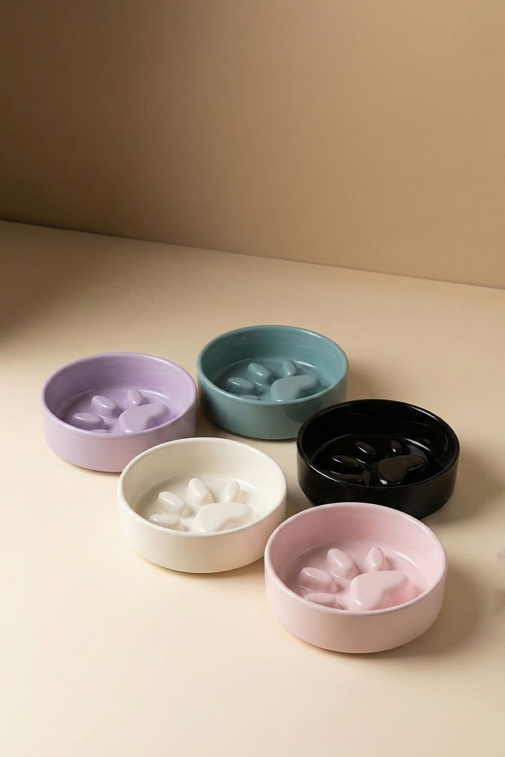 RoyalPaw Slow Feeder Ceramic Pet Bowl