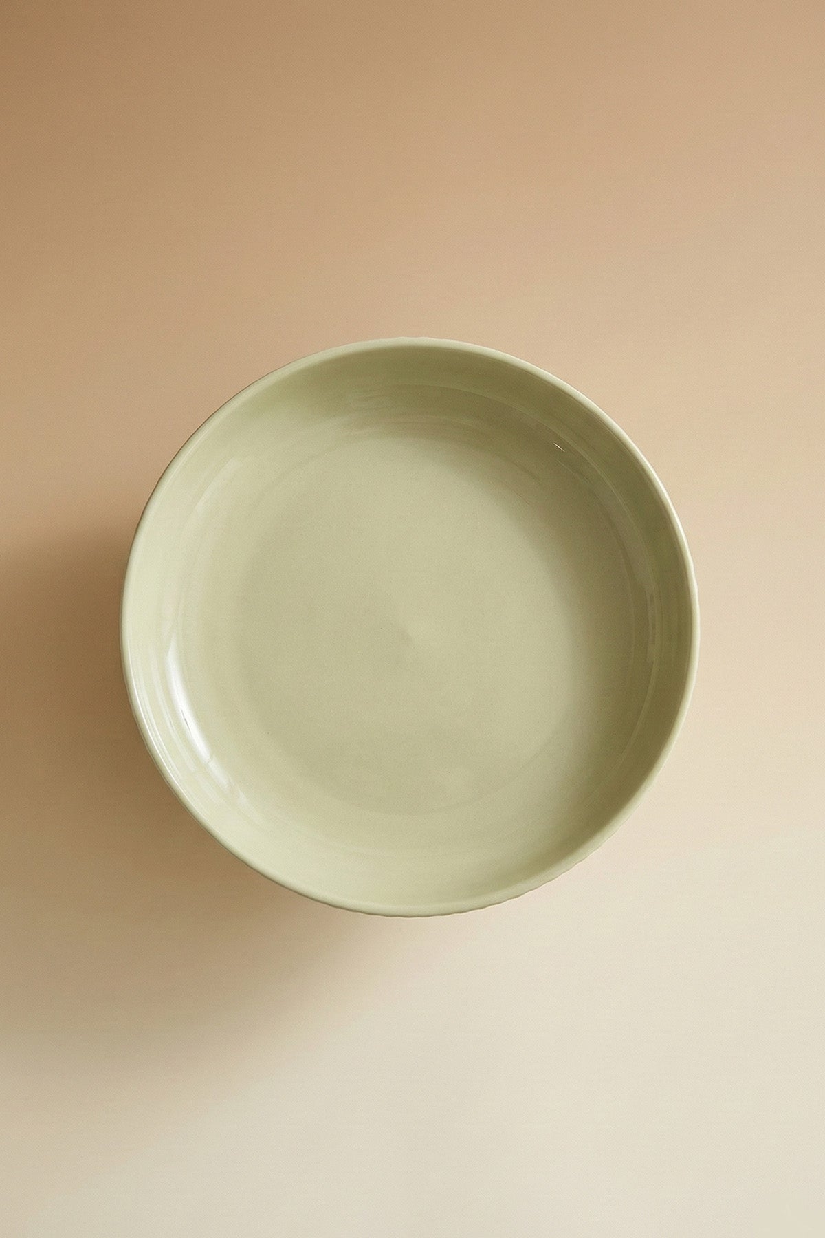 Fluted Ceramic Footed Pet Bowl