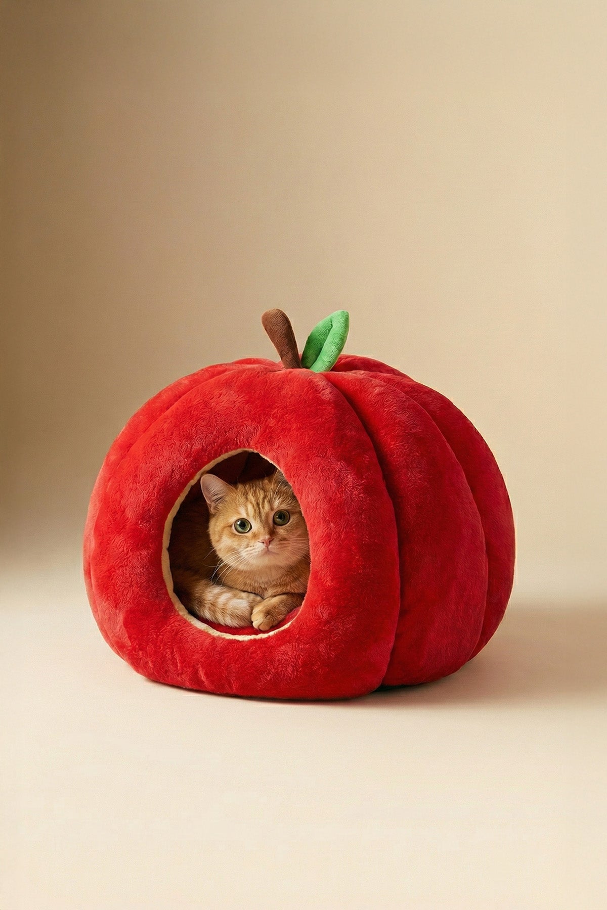 Red Apple Semi-Enclosed Warm Pet House