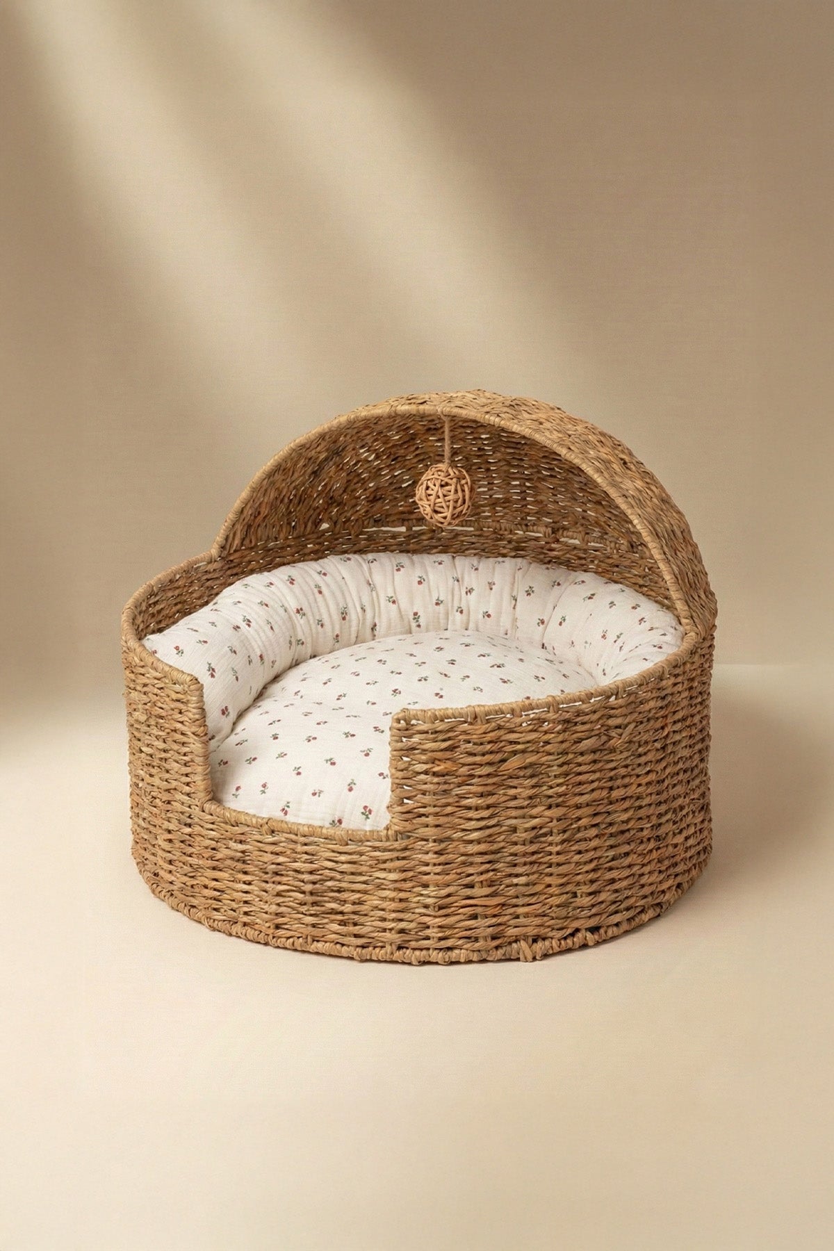 Handcrafted Rattan Pet Bed