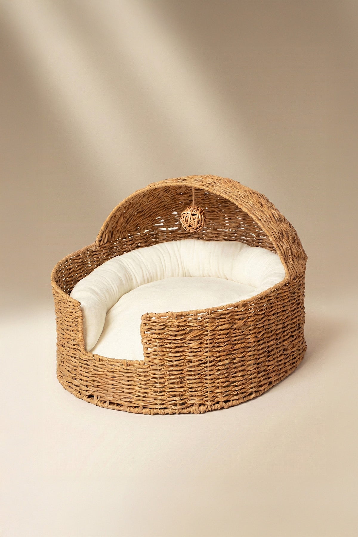 Handcrafted Rattan Pet Bed