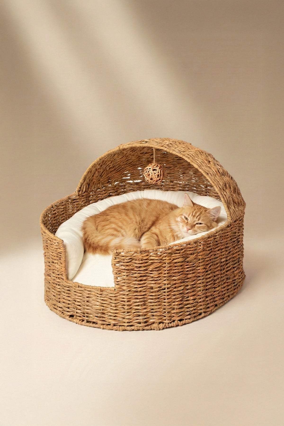 Handcrafted Rattan Pet Bed